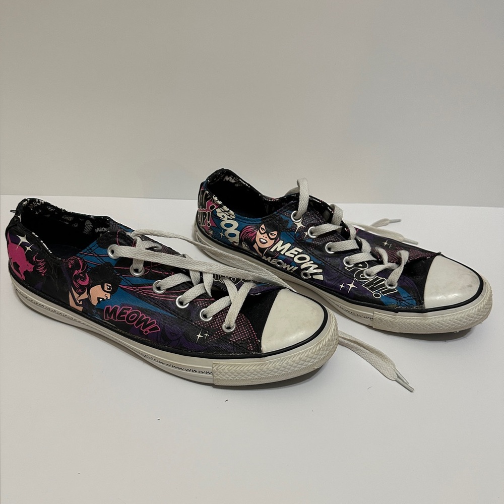 Catwoman Converse low tops.